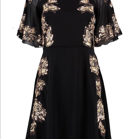 NWT Boohoo Sequin Skater Dress Size 14 - Picture 8 of 8